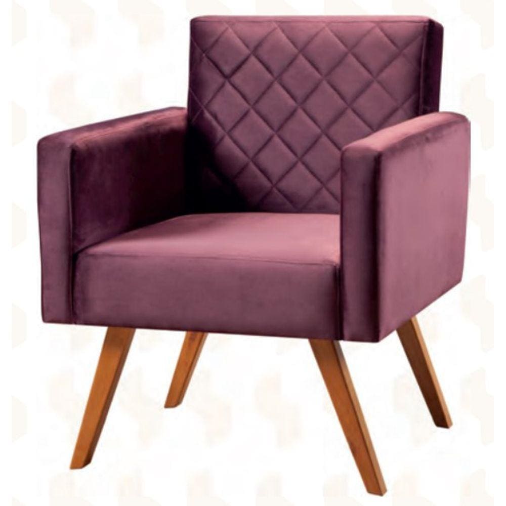 Poltrona Decorativa Madeira Maciça - Brasil - Art Salas