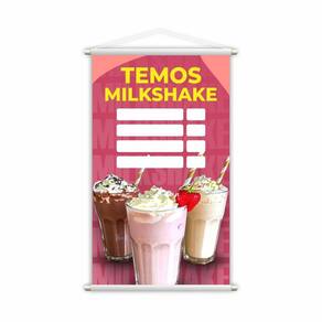 Banner Temos Milkshake Diversos Sabores Preço Grande