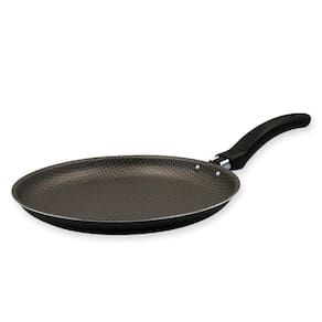 Frigideira Panquequeira Aluminio Antiaderente Frigideira Panquequeira Antiaderente Frigideira 22cm  Cinza  22cm - Cinza