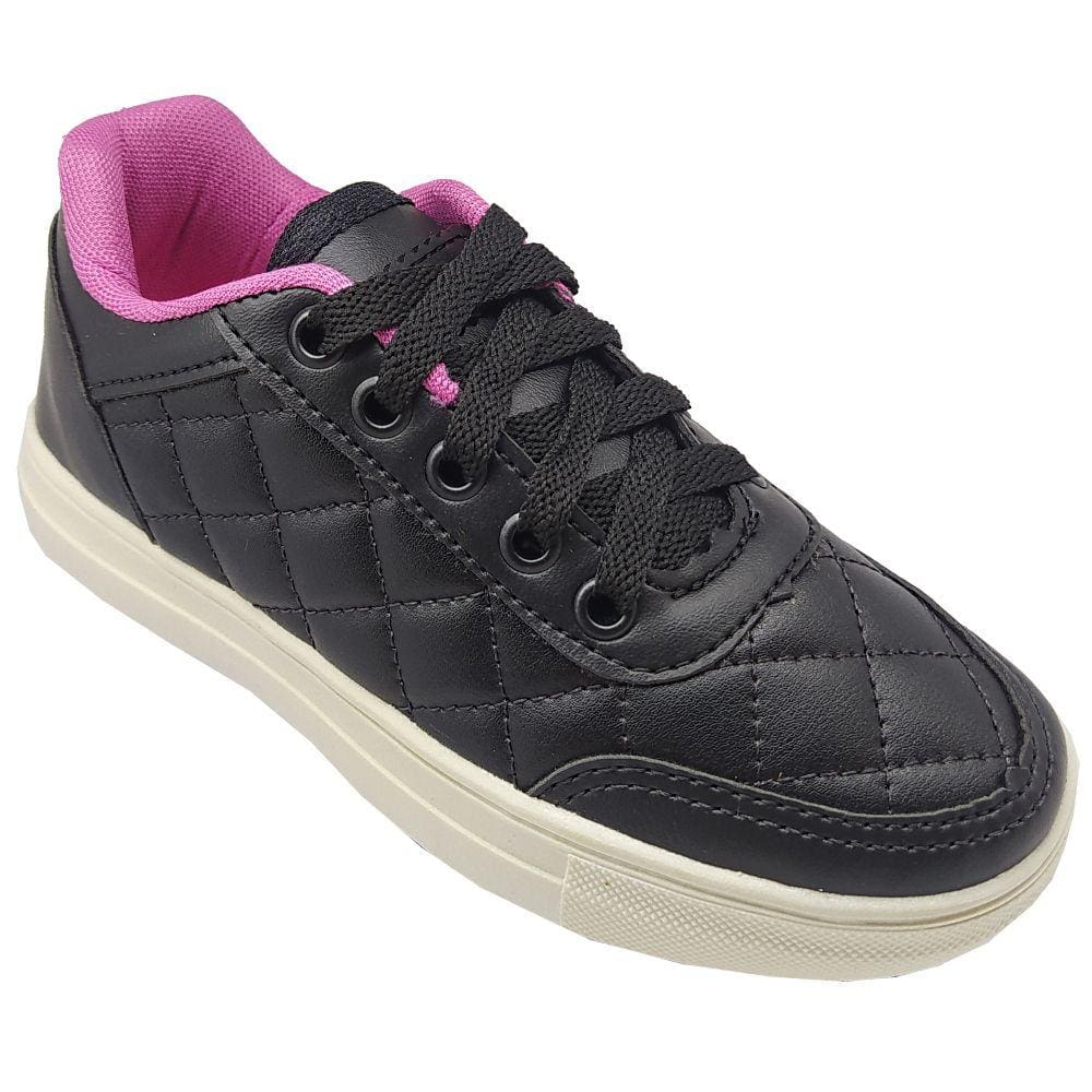 Tenis infantil sale preto menina