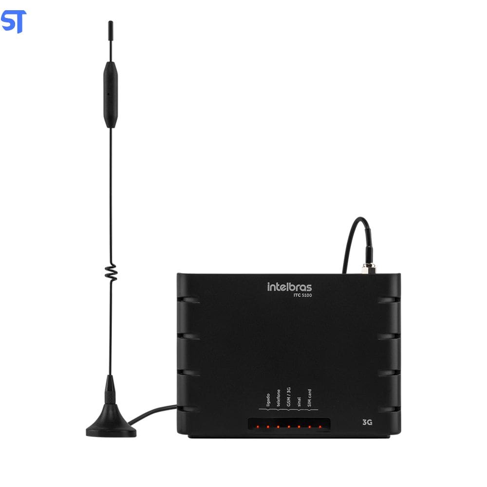 Interface Celular 3G, Intelbras, ITC 5100, 100/240V, 5dBi, 50 ohms - Preto