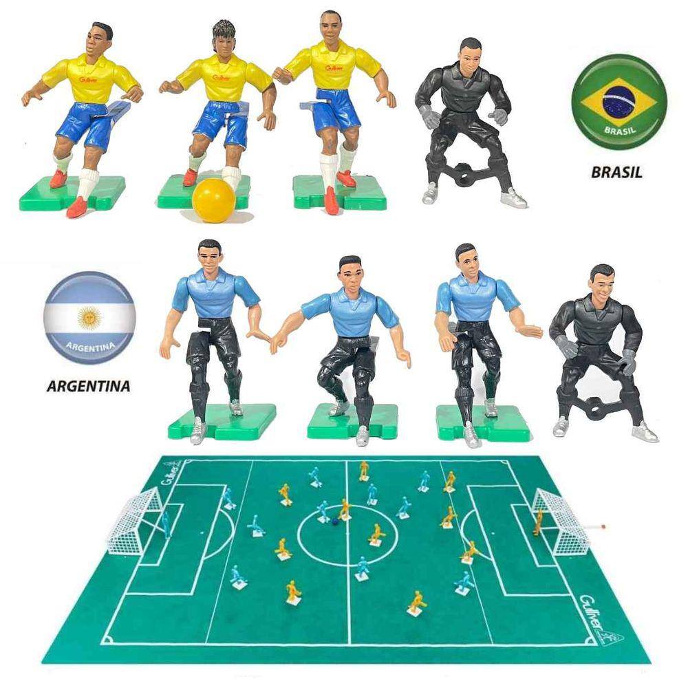 Jogo de Futebol - Futebol Club - Maleta - Brasil x Espanha - Gulliver