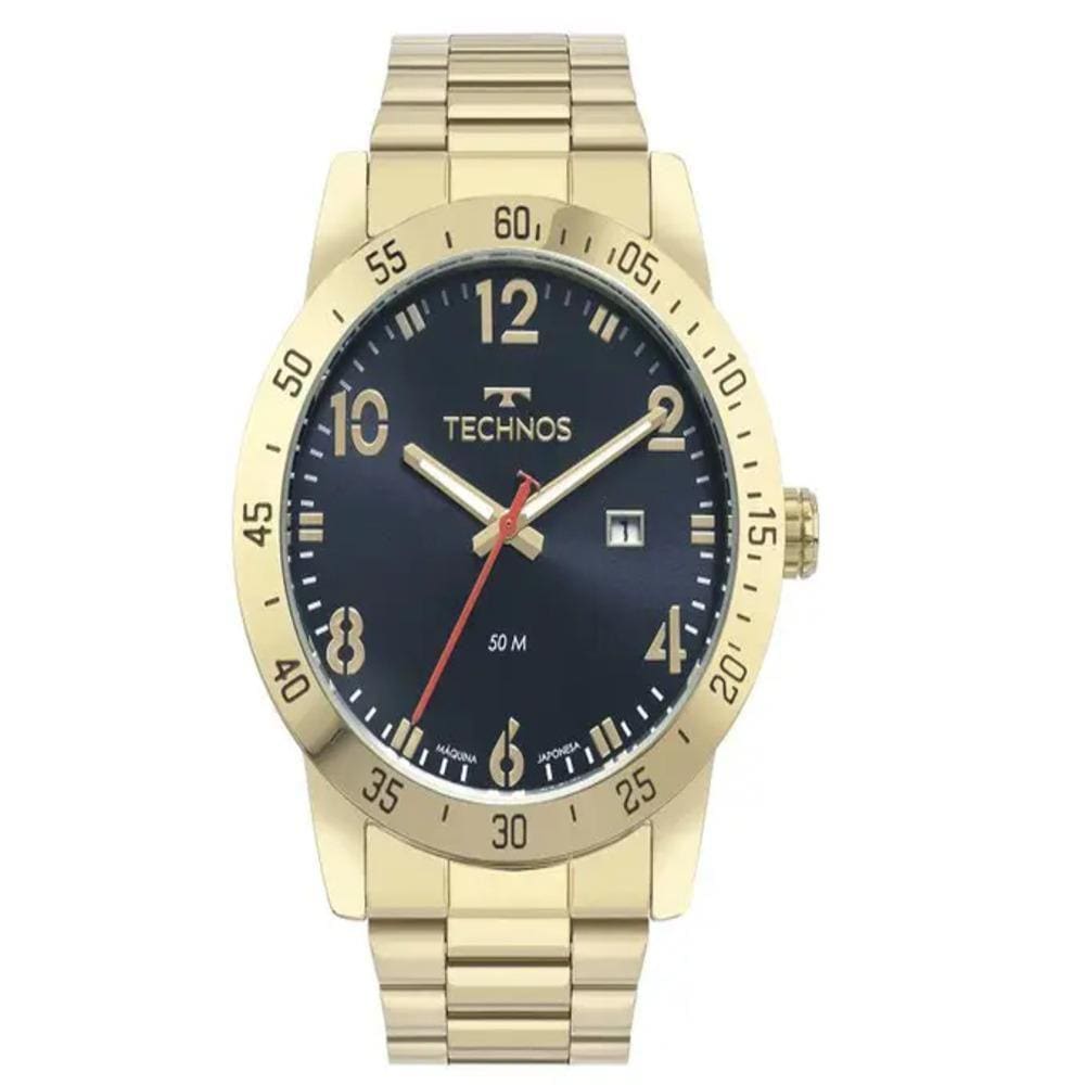 Relógio Technos Masculino Militar Dourado - 2115Nar/1A