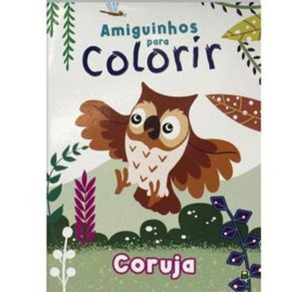Coleção Animais Amiguinhos Para Colorir - Coruja