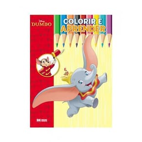 Colorir E Aprender Personagens Disney - Dumbo