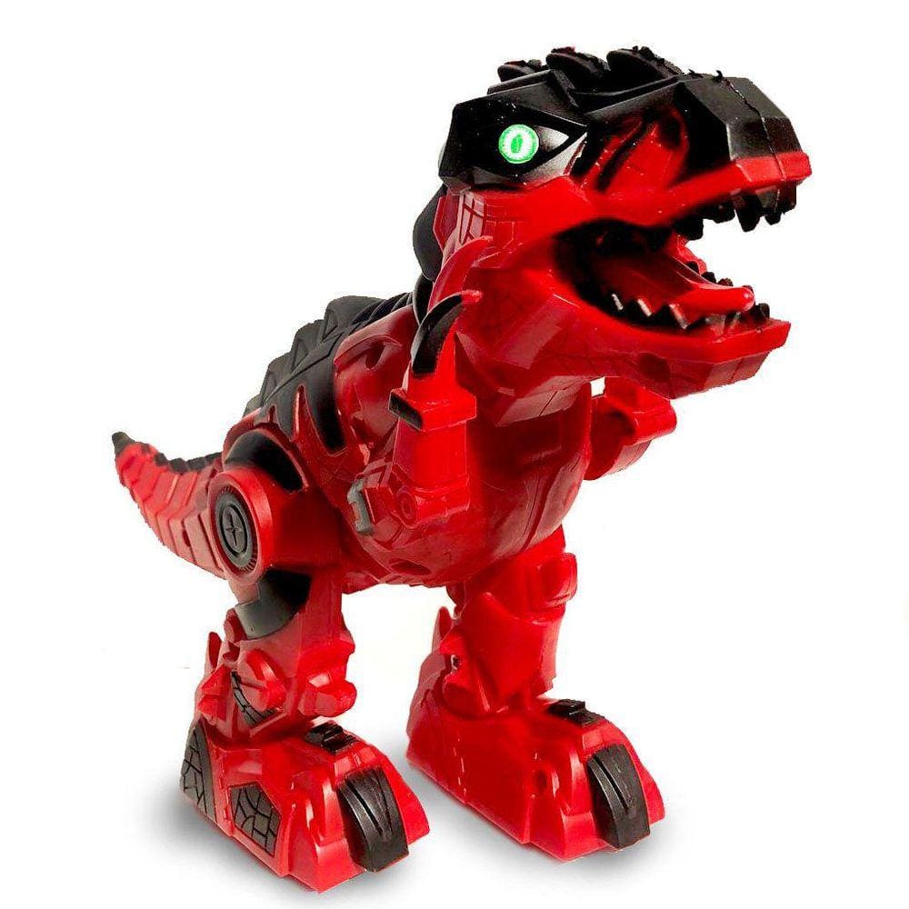 Dinossauro Robo Som E Luz Dragao T Rex Anda Brinquedo Barato