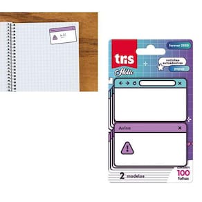 Notas Autoadesivas Pop Up Holic Cart Com 2 Blocos 100F