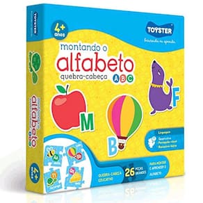 Quebra-Cabeça Didático Montando O Alfabeto 26 Peças Toyster