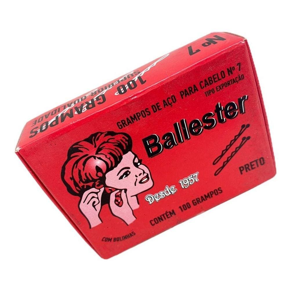 Grampo Ballester 7 Preto Com 100 Un