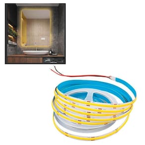 Fita de Led 12v COB 2700K Rolo 50 metros 10w Decoraçao Gesso Sanca Teto Rebaixado Quarto Sala Ambiente Externo Interno Iluminaçao