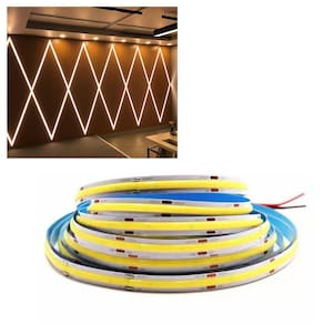 Fita de Led 12v COB 2700K Rolo 50 metros 10w Sala Quarto Ambiente Teto Rebaixado Iluminaçao