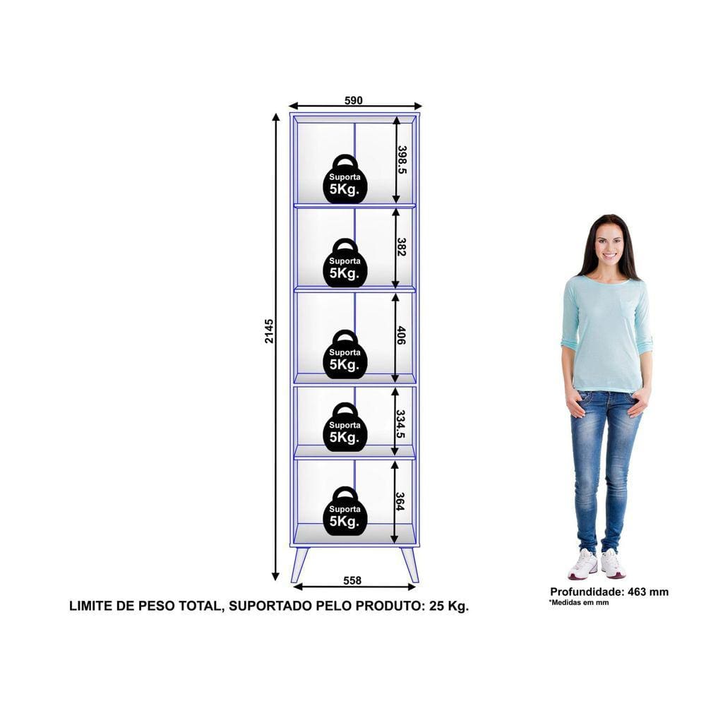 main story サイズ2 Paneleiro Simples 2 Portas 4 Prateleiras Favorita Branco | Casas Bahia