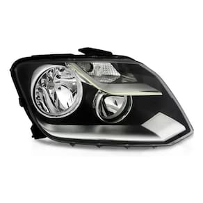 Par Farol Máscara Negra Amarok 2011 2012 2013 2014 2015 2016 Foco Duplo Comfortline , Trendline , Highline , Cd