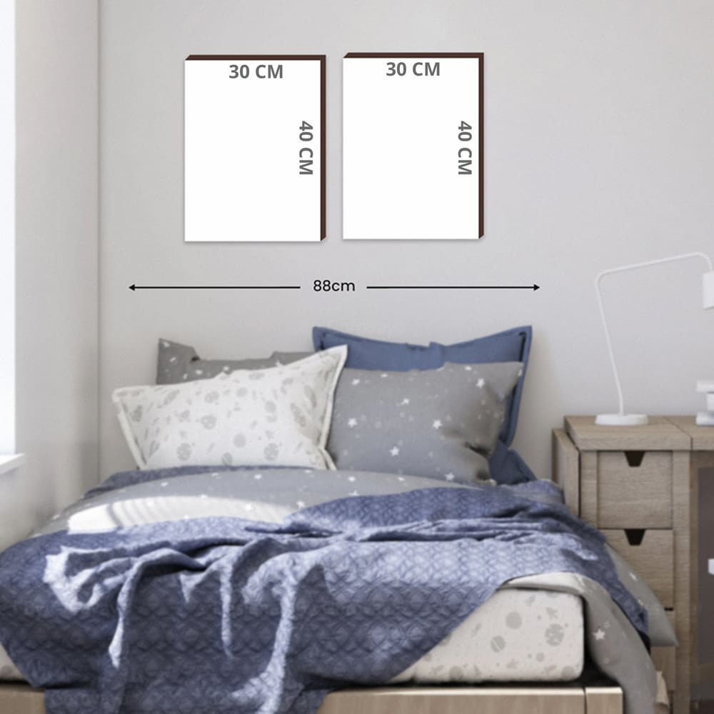 Kit 2 Quadros Decorativos Jogo Online Não Tem Pause 30x40cm