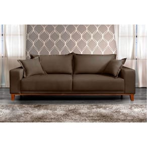 Sofá Fixo Argos 3 Lugares Luxo 220cm Castellar Móbile
