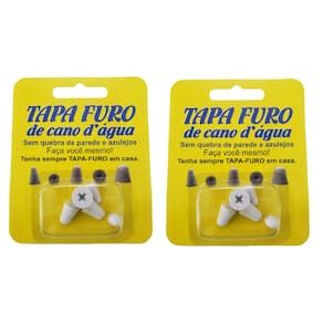 2 Cartelas De Tapa Buraco Reparo Em Cano D` Agua Pvc Furado com 10 unidades Total