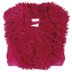 Roupão Microfibra Gola Pelos Sofisticada Fucsia Tam Gg