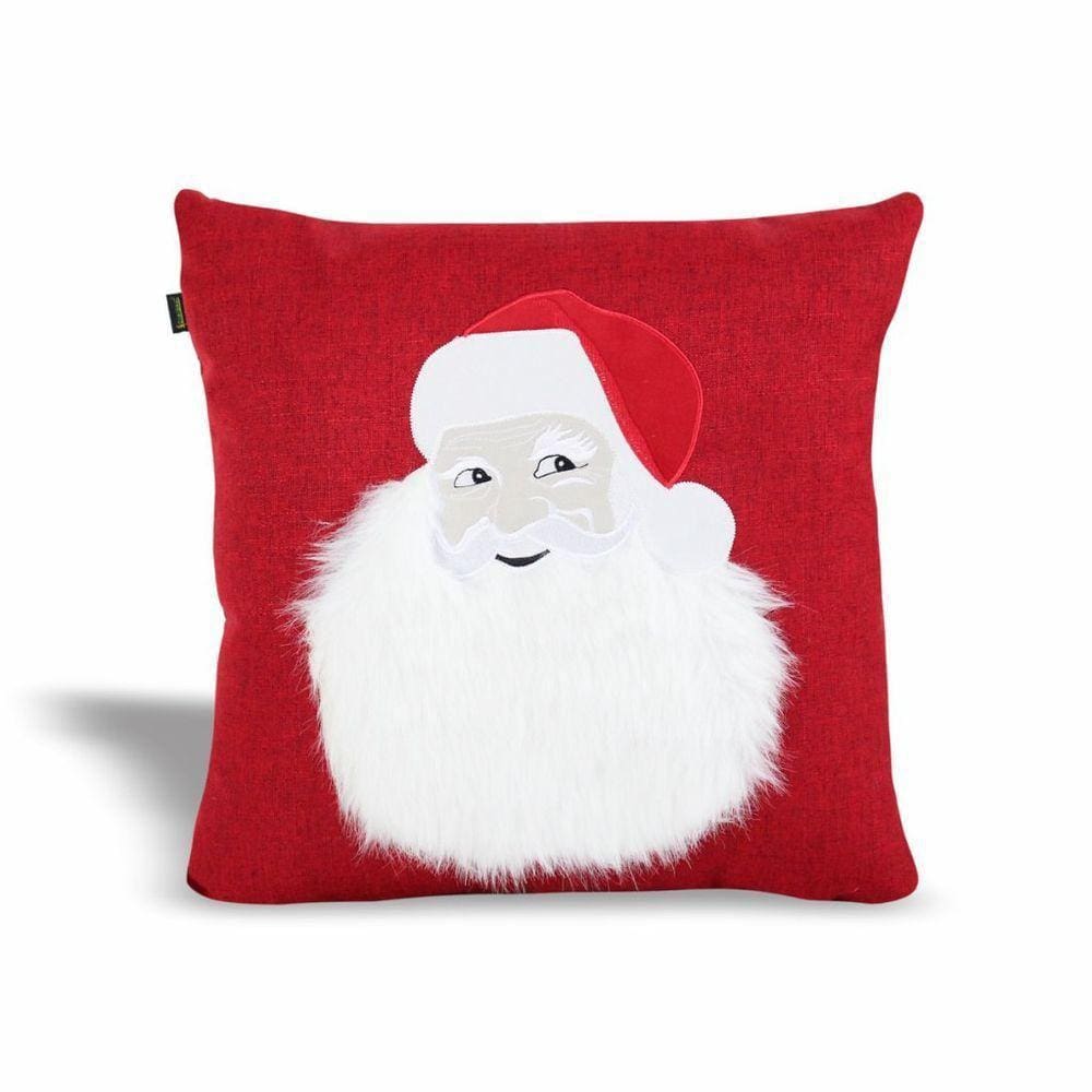 Almofada Artesanal Em Poliéster 50x50cm Cortbrás Papai Noel