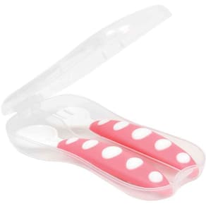 Kit dois talheres - colher e garfo - com estojo Buba Baby