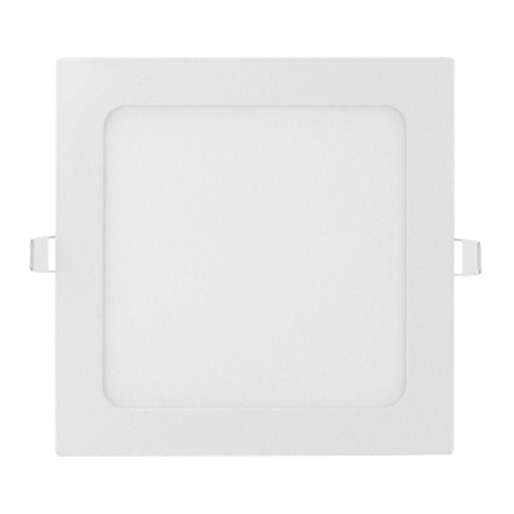 Painel Led Embutir 25w Branco Quente 3000k 30cm Quadrado Bivolt 1760lm Abs Save Energy