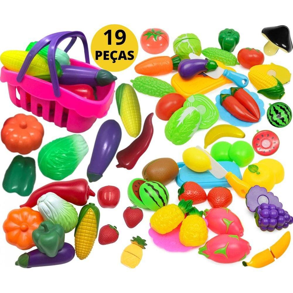 Kit Comidinha Infantil - Creative Fun - Super Feira Legumes - Multikids