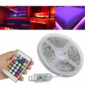 Fita Led Aplicativo App Celular 5 Metros Cores RGB Controle Ajustavel Gesso Sanca Natal Decoraçao Sala Quarto Loja Fachada