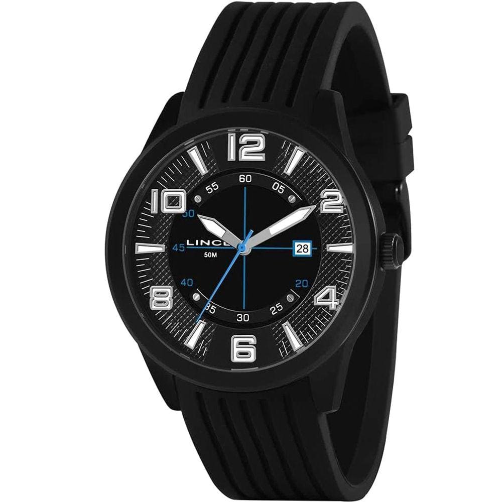 Relógio LINCE masculino preto silicone MRN4696L P2PX