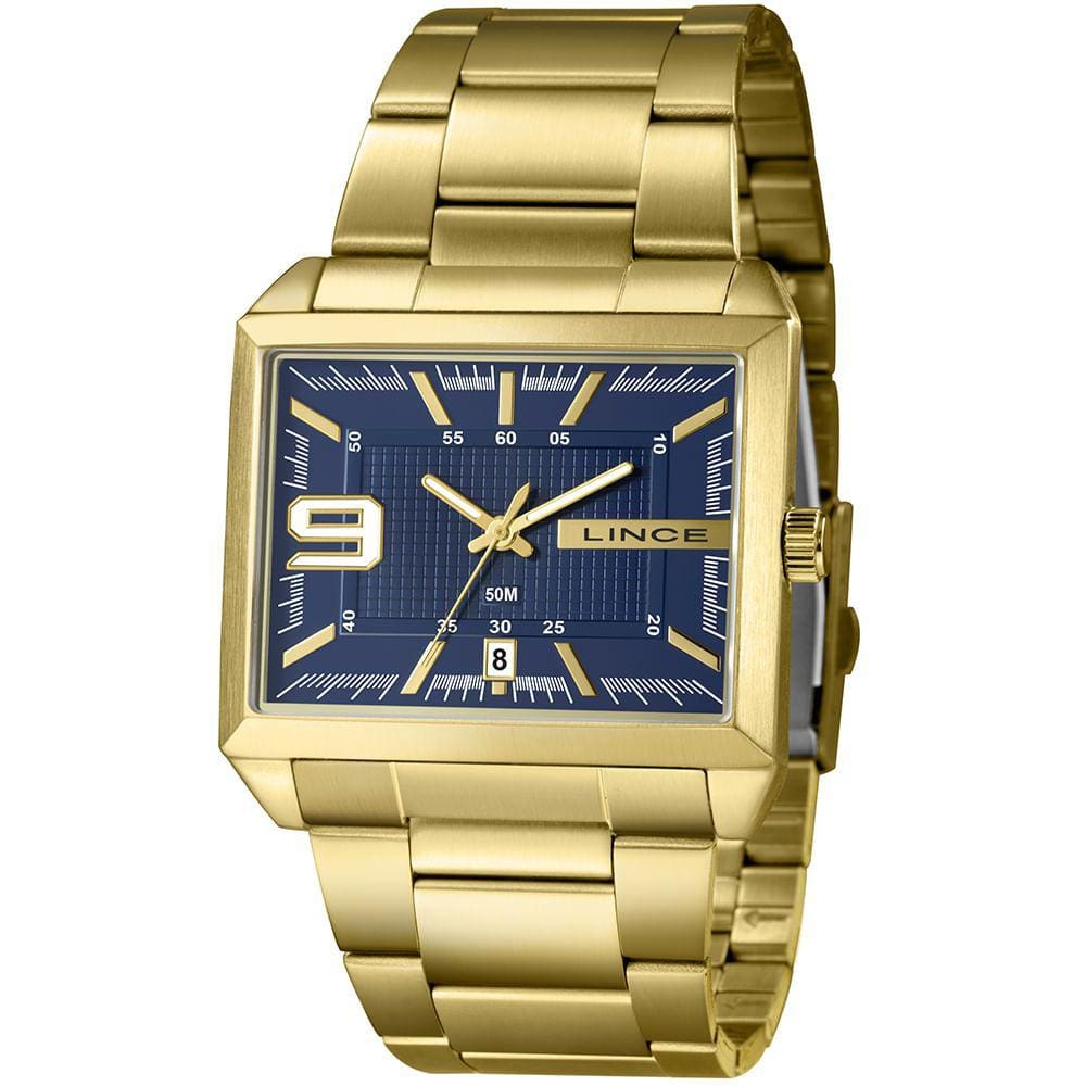 Relógio LINCE masculino analógico azul MQG4752L46 D2KX