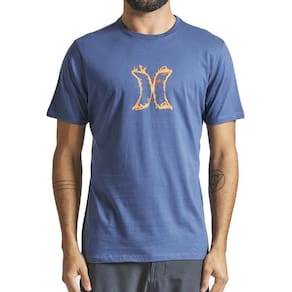 Camiseta Hurley Icon Fire SM24 Masculina Marinho