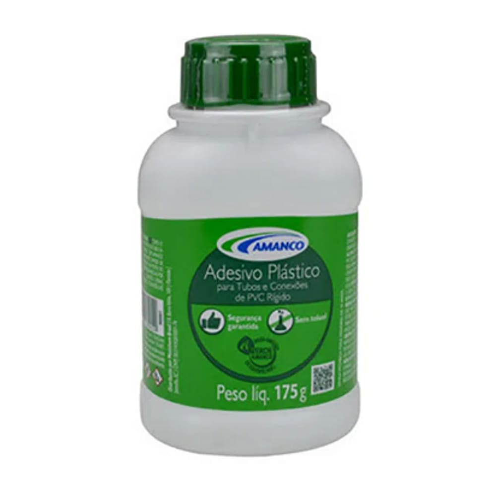 Cola PVC Adesivo Plástico Com Pincel 175g – Amanco