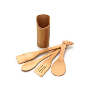 Conjunto de Cozinha 05 Pçs de Bambu - Quanhe