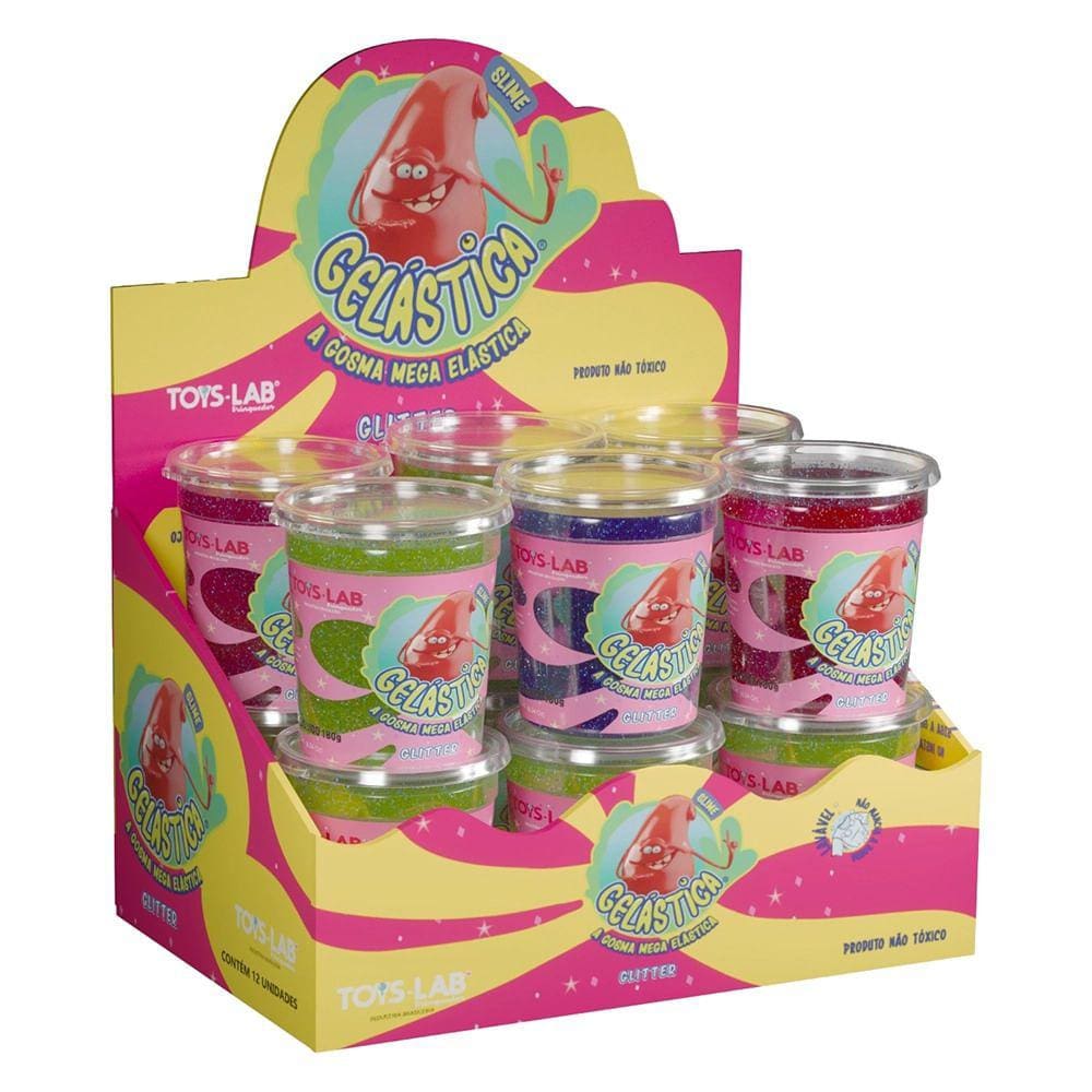Slime Gelastica Toys Lab Com Glitter