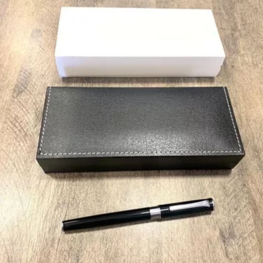 Caneta Esferográfica de Metal Social Luxo com Estojo