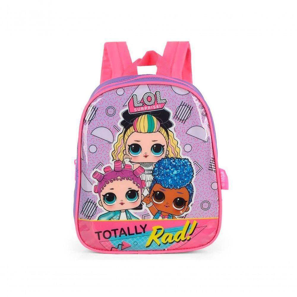 Kit Mochila Escolar Infantil Lol Bffs 4 Eva Com Rodinhas