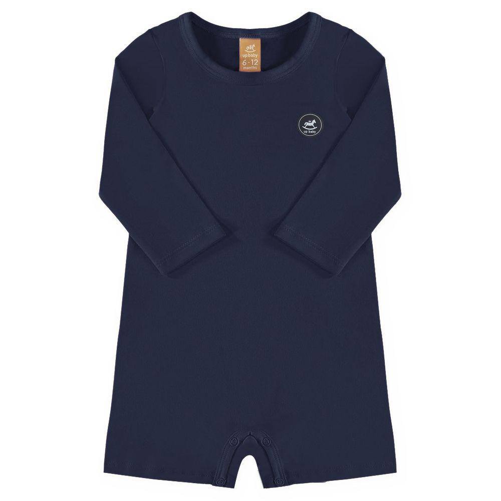 Macaquinho Praia Infantil Proteção UV Azul Escuro Up Baby
