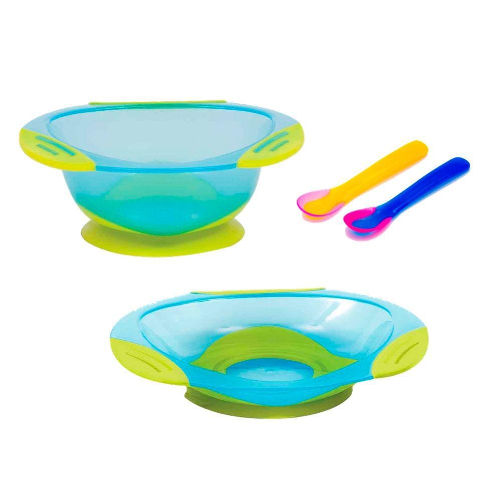 Prato bowl, Prato fun, Colher térmica Buba Baby e Ibimboo
