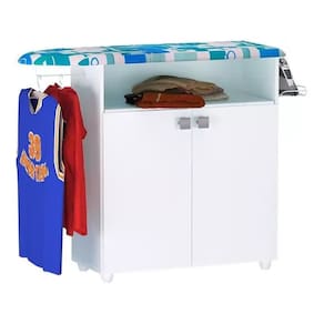 Tábua de Passar Roupa Bianca com Portas Cor Branco - AJL Móveis