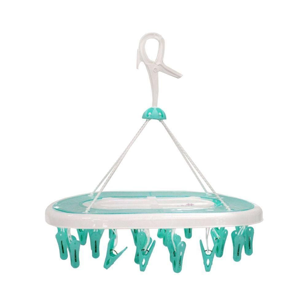 Mini Varal de Roupas com Prendedores N234510-2 Verde -Quanhe