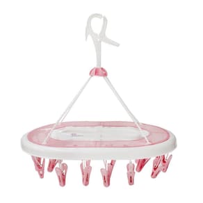 Mini Varal de Roupas com Prendedores N234510-2 Rosa - Quanhe