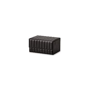 Caixa Decorativa em MDF com Revestimento em Pu Preto 18,5cm 15979 Mart