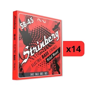 Kit 14 Encordoamento Strinberg Para Contra Baixo SB45 - 4 Cordas