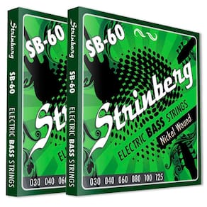 Kit 2 Encordoamento Strinberg Para Contra Baixo SB60 - 6 Cordas