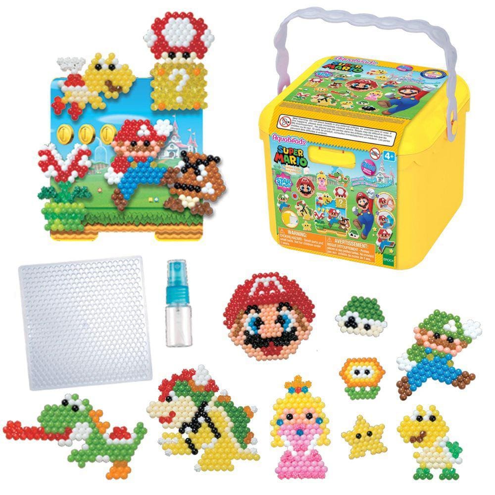 Conjunto Aquabeads - Super Mario - Creation Cube - Star Beads EPOCH MAGIA