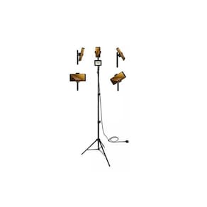 Tripé Com Suporte D/Celular Universal Telescópico Holofote
