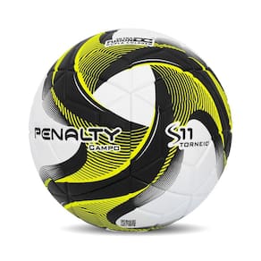 Bola Campo Penalty S11 Torneio Branco/Amarelo/Preto