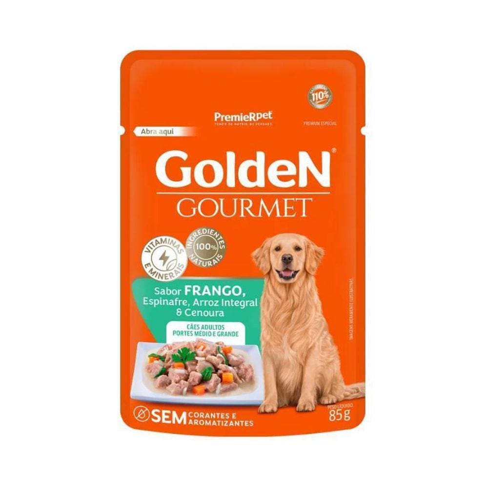 Golden Gourmet Sachê Ad Med/Grand Frango 85G
