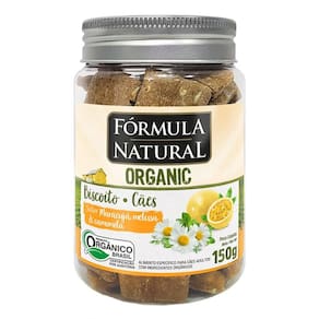 Biscoito Fórmula Natural Organic para Cães Adultos Sabor Maracujá Melissa e Camomila - 150g