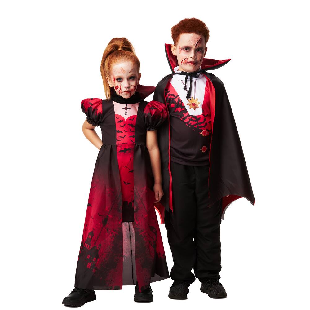 Fantasia infantil rainha vampira bruxinha halloween festas no Shoptime