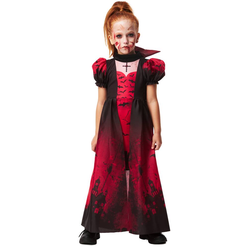 Vampiro Halloween, Vampira para Meninas, Fantasia vestido rainha vampira,  fantasias Halloween para crianças vampiras meninas, acessórios cosplay com