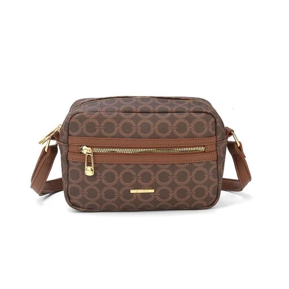 Bolsa Feminina Gash Café Transversal Pequena Up4You